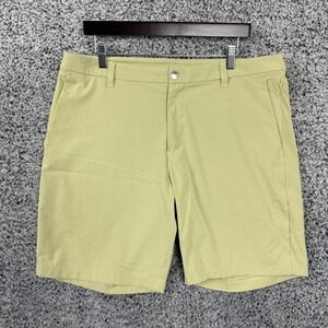 Lululemon Shorts Mens 36 Beige Chino 9" Inseam Performance Stretch Golf Casual